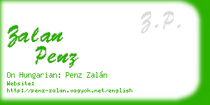 zalan penz business card